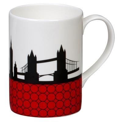 Picture of CAN BONE CHINA MUG in White.