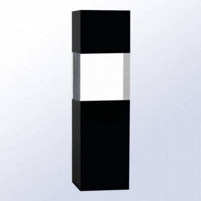 Picture of BLACK & CLEAR OPTICAL CRYSTAL COLUMN AWARD.