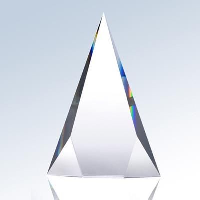 Picture of OPTICAL CRYSTAL GLASS TRIANGLE AWARD