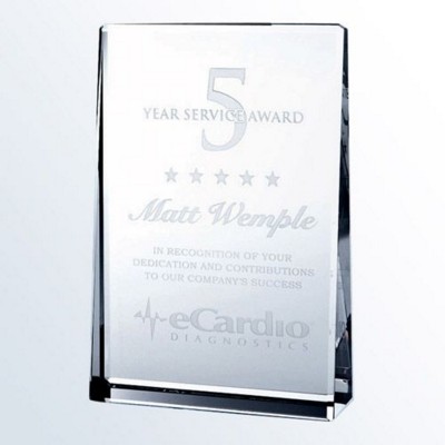 Picture of VERTICAL RECTANGLE GLASS PLAQUE AWARD