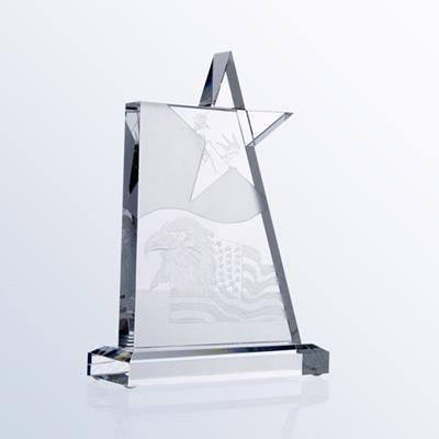 Picture of WAVING STAR GLASS AWARD.