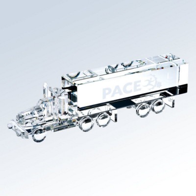 Picture of OPTIC CRYSTAL TRUCK MODEL AWARD.
