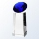 Picture of BLUE DIAMOND SLANT OPTICAL CRYSTAL AWARD