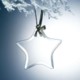 Picture of HANGING STAR GLASS ORNAMENT
