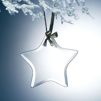 Picture of HANGING STAR GLASS ORNAMENT