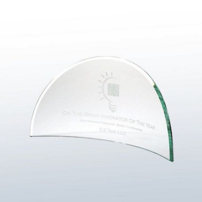 Picture of BEVELLED MOON GLASS AWARD.