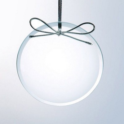 Picture of CLEAR GLASS ROUND ORNAMENT.