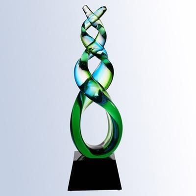 Picture of GREEN DOUBLE HELIX AWARD.