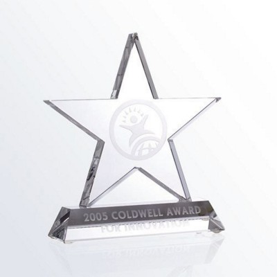 Picture of OPTICAL CRYSTAL GLASS MOTIVATION STAR AWARD.