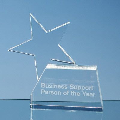 Picture of RISING STAR OPTICAL CRYSTAL GLASS AWARD.