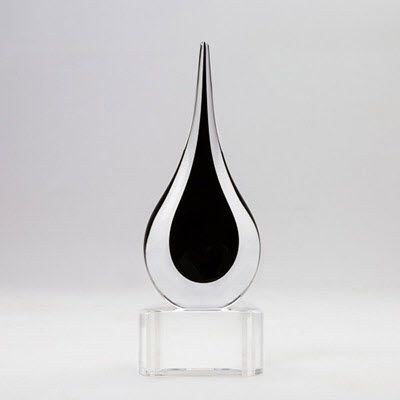 Picture of BLACK TEARDROP ON BASE AWARD