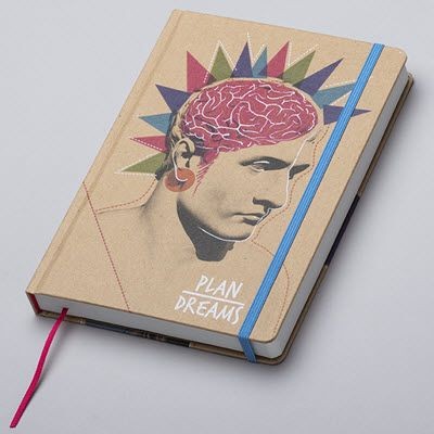 Picture of MINDNOTES DIARY in Kraft Hardcover.