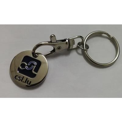 Picture of TROLLEY COIN KEYRING.