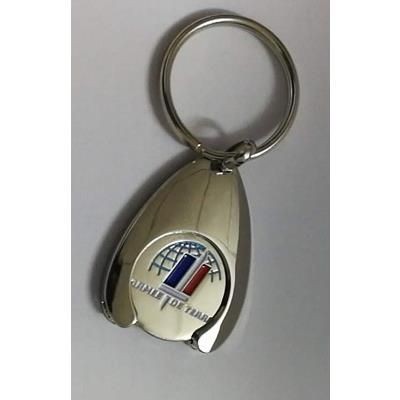 Picture of TROLLEY COIN KEYRING.