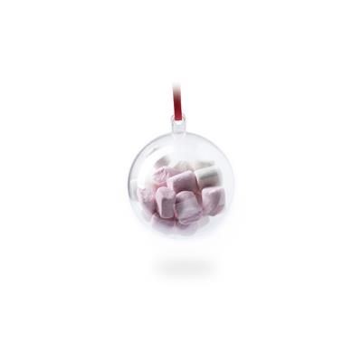 Picture of CHRISTMAS BAUBLE with Marshmallows & Personalised Ribbon.