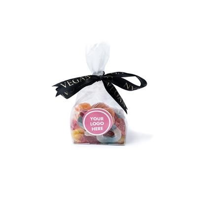 Picture of VEGAN SWEETS BRANDED BAG with Ribbon.