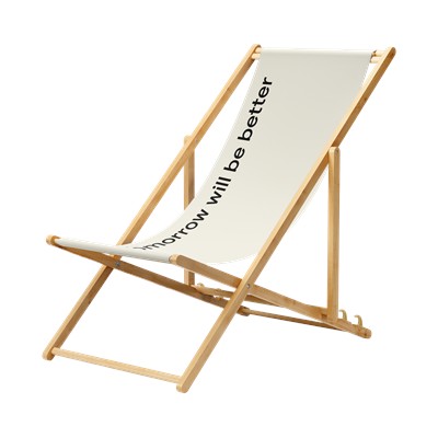 Picture of ECO, RPET DYE-SUBLIMATED DECK CHAIR WATERPROOF