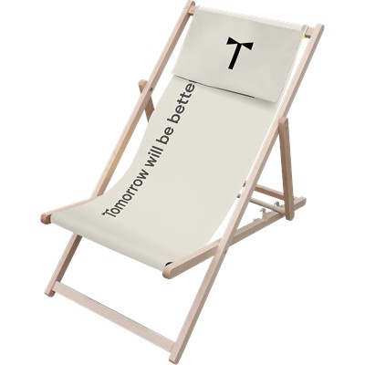 Picture of ECO RPET DYE-SUBLIMATED DECK CHAIR 3-IN-1, WATERPROOF