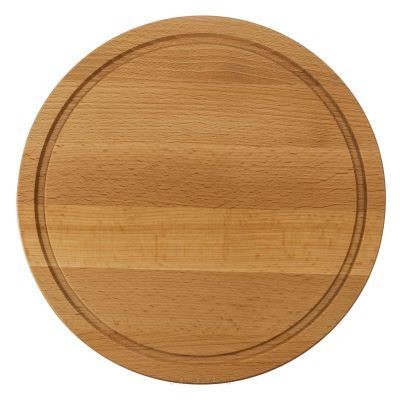 Picture of ROUND WOOD CHOPPING BOARD.