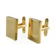 Picture of RECTANGULAR CUFF LINKS in Gold