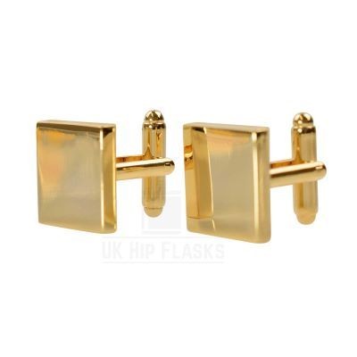 Picture of SQUARE CUFF LINKS in Gold