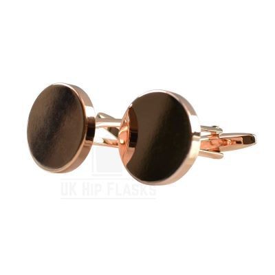 Picture of ROUND CUFF LINKS in Rose Gold