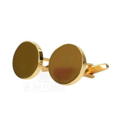 Picture of ROUND CUFF LINKS in Gold.