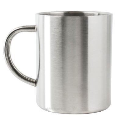 Picture of THERMAL INSULATED STAINLESS STEEL METAL MUG in Silver