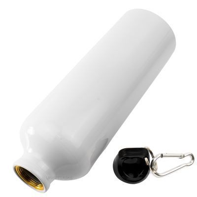 Picture of SPORTS WATER BOTTLE ALUMINIUM 750ML in White.