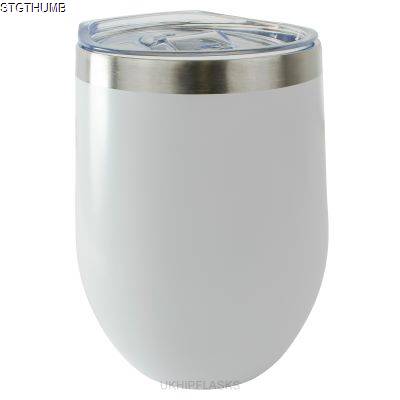 Picture of THERMAL INSULATED TUMBLER 340ML in White.