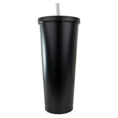 Picture of LARGE THERMAL INSULATED 750ML BLACK TUMBLER.
