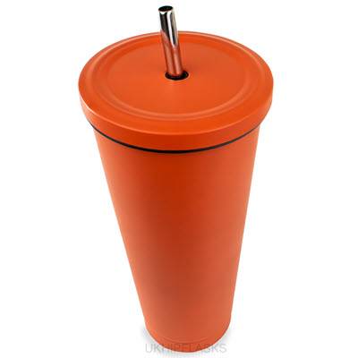 Picture of LARGE THERMAL INSULATED 750ML ORANGE TUMBLER