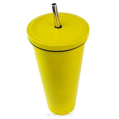 Picture of LARGE THERMAL INSULATED 750ML YELLOW  TUMBLER