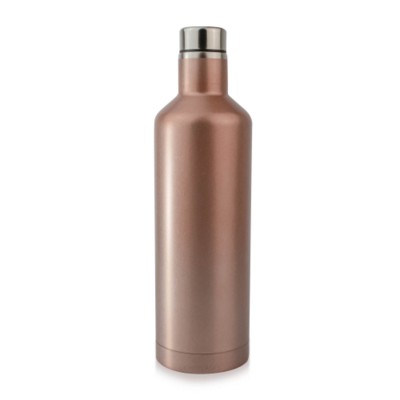 Picture of ROSE GOLD 500ML THERMAL INSULATED STEEL WINE BOTTLE