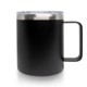 Picture of BLACK THERMAL INSULATED 350ML STEEL TUMBLER with Secure Rotating Lid