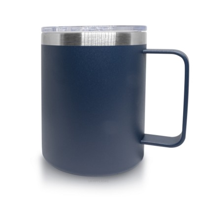 Picture of DARK BLUE THERMAL INSULATED 350ML STEEL TUMBLER with Secure Rotating Lid