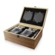 Picture of WHISKY GLASS & COASTER GIFT SET with Stainless Steel Metal Ice Cubes