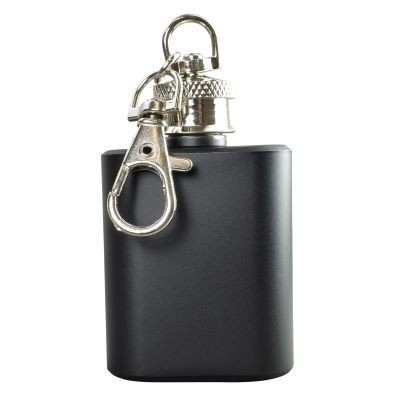 Picture of 1OZ KEYRING HIP FLASK in Black