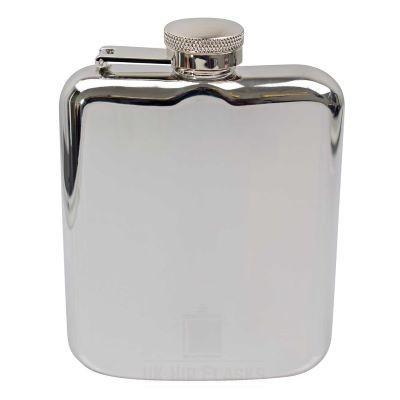 Picture of 6OZ LUXURY HIP FLASK in Silver.
