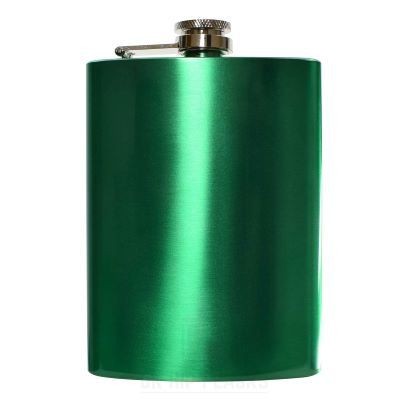 Picture of 8OZ HIP FLASK in Green.