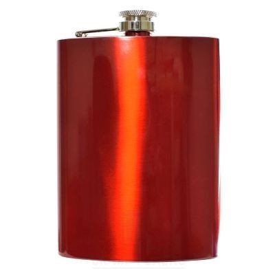 Picture of 8OZ HIP FLASK in Red.