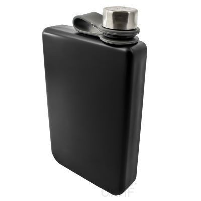 Picture of TREKKING HIP FLASK 8OZ in Silver.