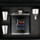 Picture of LUXURY HIP FLASK GIFT SET in Black