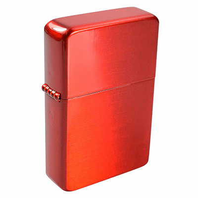 Picture of BRASS STAR LIGHTER in Red