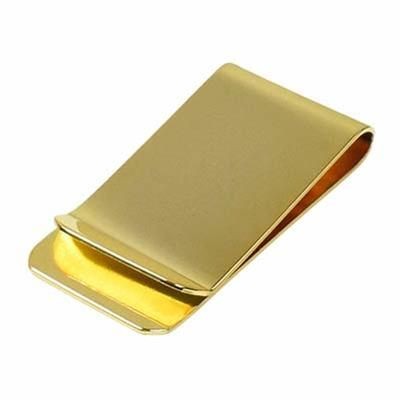 Picture of STEEL MONEY CLIP in Gold.