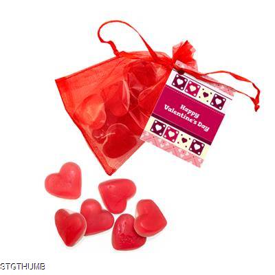 Picture of ORGANZA BAG - HEART THROBS.