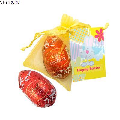 Picture of EASTER ORGANZA BAG - LINDT EGG.