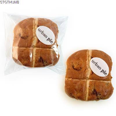 Picture of EASTER HOT CROSS BUN with Edible Logo.