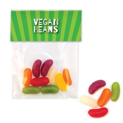 Picture of VEGAN JELLY BEANS SWEETS BAG with Header Card.