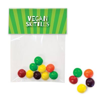Picture of VEGAN SKITTLES SWEETS BAG with Header Card.